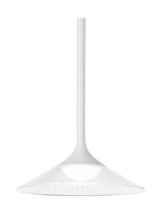 Ideal Lux Tristan Sp 256429 Ρυθμιζόμενο Κρεμαστό Φωτιστικό Λευκό Καμπάνα 18x43x28εκ.